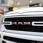 RAM Grill Emblem Overlay Decals TEXAS FLAG Fits 2009 - 2026 1500 - 5500 - Tiny Wrapz