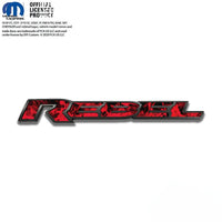 RAM Rebel Emblem Overlay Decals Red Flames Fits 2015 - 2026 - Tiny Wrapz