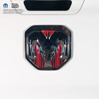 RAM Tailgate/Grill RAM Head Emblem Overlay Decals DRIPPING RED Fits 2011 - 2024 Trucks - Tiny Wrapz